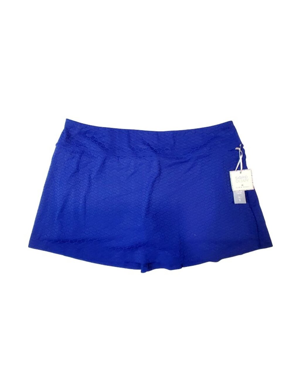 Sigrid Olsen Golf  Tennis Womens XL Blue Skort With Inner Shorts Diamond Texture